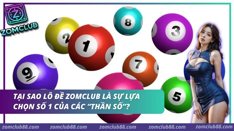 Các quả bóng số nhiều màu minh họa sảnh lô đề ZomClub