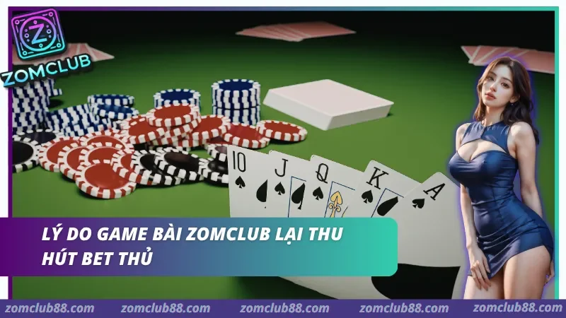 Hình ảnh Game Bai Zomclub 1 trong bài viết Nội dung category Game Bài ZomClub. Bàn chơi bài với chip cược và bộ bài trên nền nỉ xanh